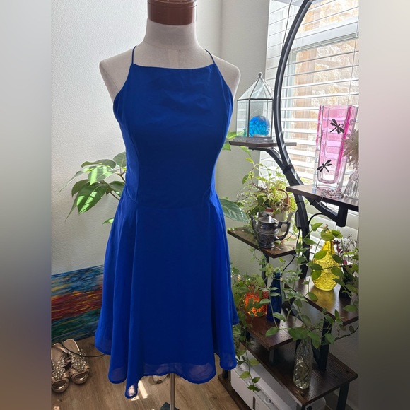 Charlotte Russe Vibrant Blue Strapless Dress - Picture 4 of 8